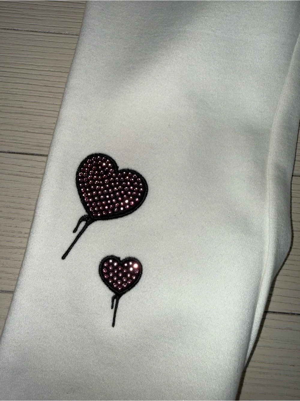 Forever 21 White Hello Kitty Crystal-Accent Hoodie & Pants Set